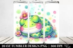 Colorful Sleeping Frog | 20 oz Tumbler Product Image 2