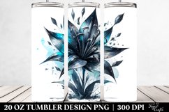 20 Oz Tumbler Sublimation | Glossy Lobelia with Metallic Product Image 2