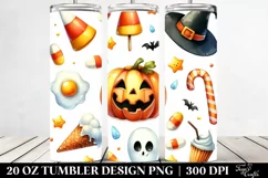 Funny Halloween Candy Corn Clipart | 20 oz Tumbler Product Image 2