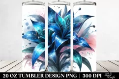 20 Oz Tumbler Sublimation | Glossy Lobelia with Metallic Product Image 2