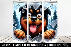 Cute Crazy Looking Rottweiler | 20 Oz Tumbler Product Image 2