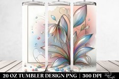 Shiny Snowdrop,Abstract Watercolor | 20 oz Tumbler Product Image 2