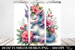 Cute Unicorn with Azalea | 20 oz Tumbler Product Image 2