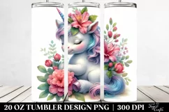 Cute Unicorn with Azalea | 20 oz Tumbler Product Image 2