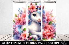 Baby Unicorn with Azalea | 20 oz Tumbler Product Image 2