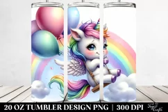 Baby Unicorn Rainbow Swing | 20 Oz Tumbler Product Image 2