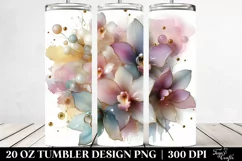 Glossy Orchid Design | 20 oz Tumbler Product Image 2