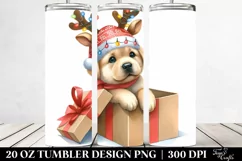 Cute Baby Labrador with Winter Attire, Transparent 20 Oz Product Image 2
