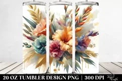 Colorful Gladiolus Splash Bouquet | 20 Oz Tumbler Product Image 2