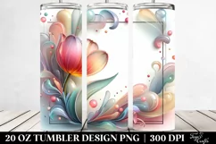 Shiny Tulip Illustration | 20 oz Tumbler Product Image 2