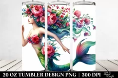Mermaid Drawing | 20 oz Tumbler Product Image 2