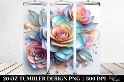 Shiny Camellia Tumbler | 20 oz Tumbler Product Image 2