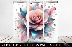 Shiny Camellia Tumbler | 20 oz Tumbler Product Image 2