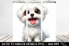 Funny Maltese Smiling Tumbler Product Image 2