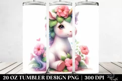 Baby Unicorn Impatiens Tumbler Product Image 2