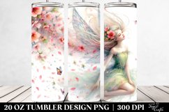 Fairy Tumbling with Spring Petals | 20 Oz Tumbler Product Image 2