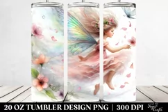 Fairy Tumbling with Spring Petals | 20 Oz Tumbler Product Image 2