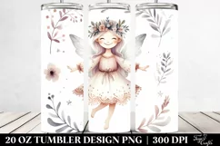 Excited Fairy Watercolor Tumbler Design Product Image 2