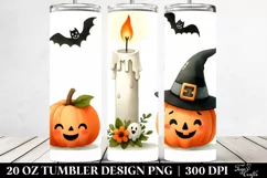 Funny Halloween Candle 20 Oz Tumbler Product Image 2