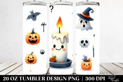 Funny Halloween Candle 20 Oz Tumbler Product Image 2