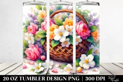 Colorful Vibrant Jasmine Basket | 20 Oz Tumbler Product Image 2