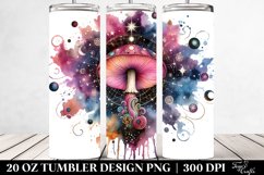 Vibrant Celestial Mushroom Sublimation Clipart Product Image 2