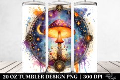 Vibrant Celestial Mushroom Sublimation Clipart Product Image 2