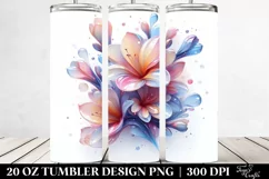 Abstract Shiny Freesia 20 Oz Tumbler Product Image 2