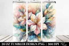 Abstract Gardenia Stained 20 Oz Tumbler Product Image 2