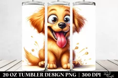 Funny Golden Retriever Sitting Tumbler Product Image 2