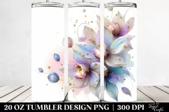 Glossy Orchid with Clipart 20 Oz Tumbler Product Image 2