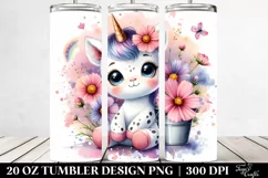 Baby Unicorn Cosmos Splash | 20 Oz Tumbler Product Image 2