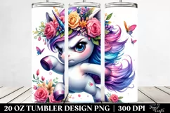 Monkey made of Flowers, 20 Oz Tumbler Product Image 2