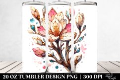 Wooden Stained Freesia | 20 Oz Tumbler Product Image 2