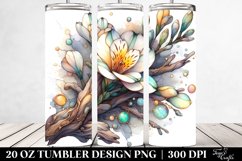 Wooden Stained Freesia | 20 Oz Tumbler Product Image 2