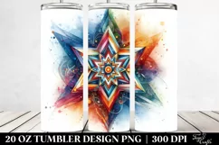 Vibrant Star Abstract | 20 Oz Tumbler Product Image 2