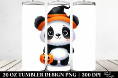 Scary Panda Halloween 20 Oz Tumbler Product Image 2