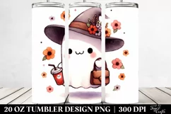 Washed Cartoon Simple Retro Halloween | 20 oz Tumbler Product Image 2