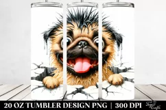 Funny Pug Ice | 20 Oz Tumbler Product Image 2