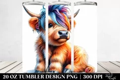 Funny Baby Cow Playing 20 Oz Tumbler Product Image 2