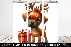 Colorful Rhodesian Ridgeback, Transparent 20 Oz Tumbler Product Image 2