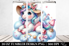 Cute Baby Unicorn Beachwear | 20 Oz Tumbler Product Image 2