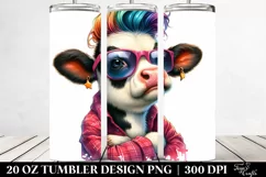 Style Cow, Transparent 20 Oz Tumbler Product Image 2