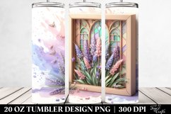 Elegant Lavender Stained 20 Oz Tumbler Product Image 2