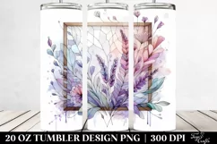 Abstract Pastel Wooden Small Stained Lavender 20 Oz Tumbler Product Image 2