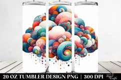 Colorful Whimsical Cloud | 20 Oz Tumbler Product Image 2
