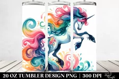 Colorful Dancing Unicorn | 20 Oz Tumbler Product Image 2