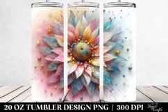 Abstract Vibrant Sunflower Tumbler | 20 oz Tumbler Product Image 2