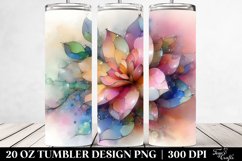 Abstract Vibrant Gardenia Tumbler | 20 oz Tumbler Product Image 2