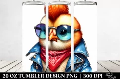 Style Chicken, Transparent 20 Oz Tumbler Product Image 2